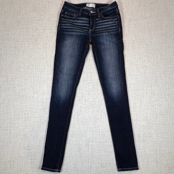 BKE Stella Mid Rise Slim Fit Skinny Jeans Dark Wash Women's 27/32 - Picture 1 of 10